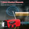 Esky Emergency Hand Crank Radio 7400mWh with 3 LED Flashlight, AM/FM/NOAA Portable Weather Radio with Power Bank Phone Charger, Solar Powered Rechargeable Radio for Indoor Survival Camping, SOS Alarm view 2
