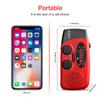 Esky Emergency Hand Crank Radio 7400mWh with 3 LED Flashlight, AM/FM/NOAA Portable Weather Radio with Power Bank Phone Charger, Solar Powered Rechargeable Radio for Indoor Survival Camping, SOS Alarm view 3