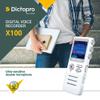 Voice Activated Digital Recorder - Ultra Sensitive Dual Mics, 8GB, 700H Storage, Noise Reduction Dictophone, Portable Audio Recording for Lectures, Meetings, Interviews, Work, Doctors - Dictopro X100 view 3