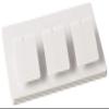 Lutron Caseta Smart Lighting Triple Pedestal for Pico Remotes, L-PED3-WH, White view 3