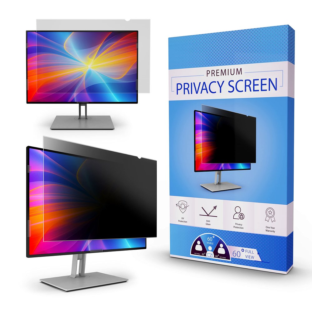 Privacy Screen Filter and Anti Glare for 25 Inches Desktop Computer Widescreen Monitor with Aspect Ratio 16:09 Please Check Dimension Carefully