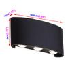 BRILLRAYDO 6W LED Outdoor Exterior Wall Sconces Up/Down Light Fixture Lamp Black Finish Warm White view 2