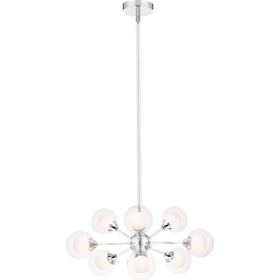 Quoizel PCSB5009C Spellbound Sputnik Pendant Ceiling Lighting, 9-Light, Xenon 360 Watts, Polished Chrome (10"H x 20"W)