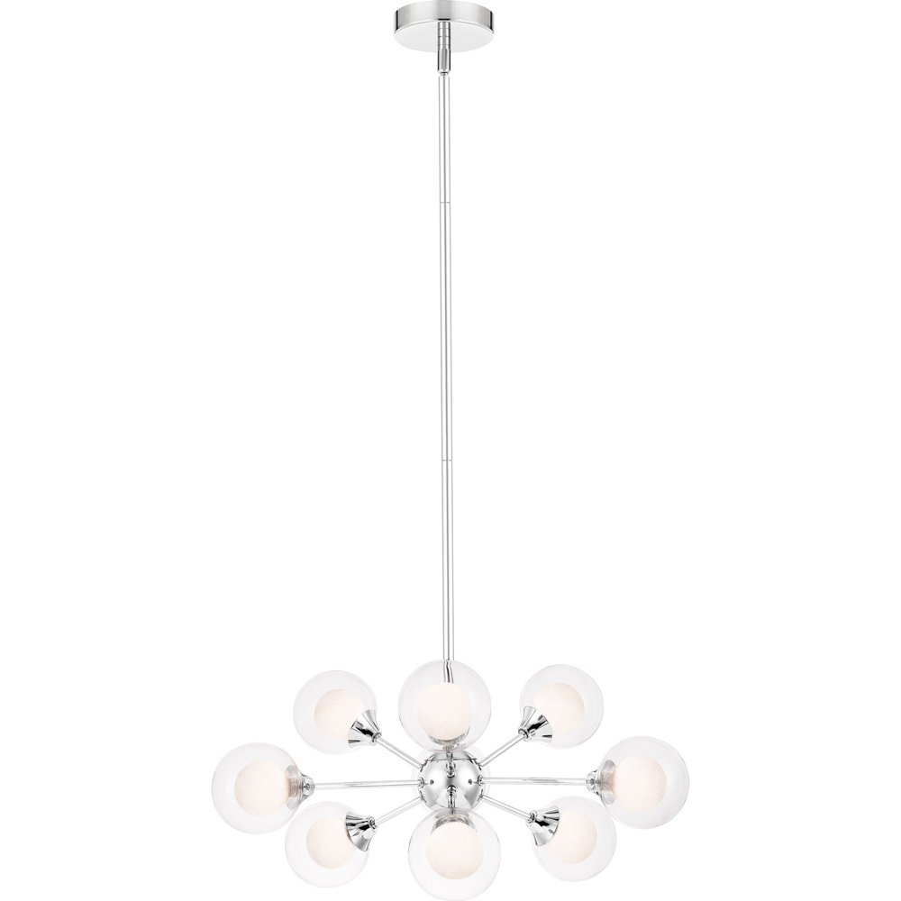 Quoizel PCSB5009C Spellbound Sputnik Pendant Ceiling Lighting, 9-Light, Xenon 360 Watts, Polished Chrome (10"H x 20"W)