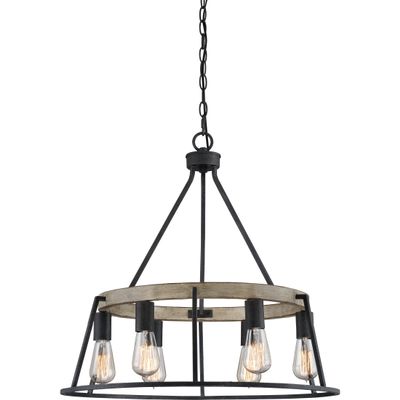 Quoizel Brockton 6-Light Grey Ash Chandelier