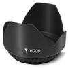 55mm Tulip Flower Lens Hood for Sony 16-70mm, 18-55mm A-Mount, 18-70mm, 28-70mm, 55-200mm, 35mm f/1.4G A-Mount, 35mm f/1.8 A-Mount, 50mm f/1.4, 50mm f/2.8, 85mm f/2.8, 100mm f/2.8 Lens view 3