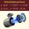 Pyle Marine Speakers - 5.25 Inch Waterproof IP44 Rated Wakeboard Tower and Weather Resistant Outdoor Audio Stereo Sound System with Built-in LED Lights - 1 Pair in Silver (PLMRWB50L) view 4