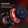 Pyle Marine Speakers - 5.25 Inch 2 Way Waterproof and Weather Resistant Outdoor Audio Stereo Sound System with LED Lights, 180 Watt Power and Low Profile Slim Style - 1 Pair - PLMRS53BL (Black) view 3