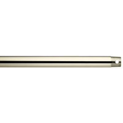 Kichler 360006PN Transitional Fan Down Rod 72 Inch from Accessory Collection in Polished Nickel Finish, 72.00 inches