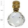 Royal Designs Celling Fan Pull Chain Beaded Ball Extension Chains with Decorative Large Faceted Diamond Cut Crystal, Polished Brass, Set of 2 view 3