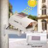 YSUCAU Solar Powered CCTV Security Fake Dummy Camera with Flashing Led Outdoor/Indoor Use for Homes & Business view 2