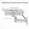 YSUCAU Solar Powered CCTV Security Fake Dummy Camera with Flashing Led Outdoor/Indoor Use for Homes & Business view 4