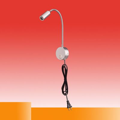 LIN XIAO HAO mayu LED Hose Spotlights with Switch Plugs Aluminum Wall Light Hotel Bedroom Bedside Reading Light