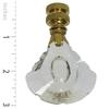 Royal Designs Celling Fan Pull Chain Extension with Designer Cut Crystal Finial, Polished Brass view 3