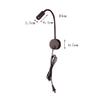 LIN XIAO HAO mayu LED Hose Spotlights with Switch Plugs Aluminum Wall Light Hotel Bedroom Bedside Reading Light view 2