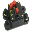 12V- 24V DC Circuit Breaker - Surface Mount Manual Reset Waterproof Fuse - 60Amps ~ 100AMP ~ 300Amps for Boat Trolling Manual Reset Car Audio Solar Energy Inline Circuit Breaker Fuse Holder (60AMP) view 1