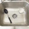 Better Houseware Sink Protectors for Kitchen Sink, Protective Metal Grid, 16x12.3x1 inches, Almond Kitchen Sink Mat to Shield Sink Base from Scratches, Rust-Resistant Coating, M view 2