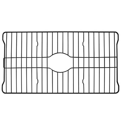Better Houseware Sink Protectors for Kitchen Sink, Protective Metal Grid, 18.1x12.3x1 inches, Black Kitchen Sink Mat to Shield Sink Base from Scratches, Rust-Resistant Coating, L