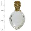 Royal Designs Celling Fan Pull Chain Beaded Ball Extension Chains with Decorative Pear Shaped Crystal Design, Polished Brass, Set of 2 view 3