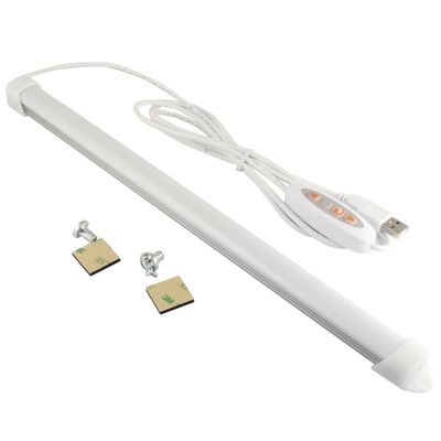 USB LED Under Cabinet Lighting Fixtures,5V 7W 52CM CT 2700-6500K Dimmable Under Counter Lighting Strip,Magent LED Aluminium Bar Lights,Portable for Book Self Closet Camping(1 of Pack) (52CM)
