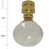 Royal Designs Celling Fan Pull Chain Beaded Ball Extension Chains with Decorative Large Clear Crystal,Polished Brass view 3