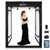 Professional Photo Light Box Photography Studio Dimmable LED Large Shooting Tent Cube 47x39x78inch Video Continuous Lighting Lightbox Soft Box with 3 Colors PVC Backdrops and Carrying Bag view 1