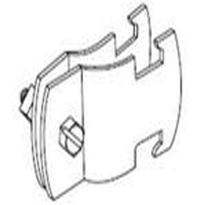 Thomas & Betts 2 Inch Chrome Steel Pipe Strap Mounting Bracket
