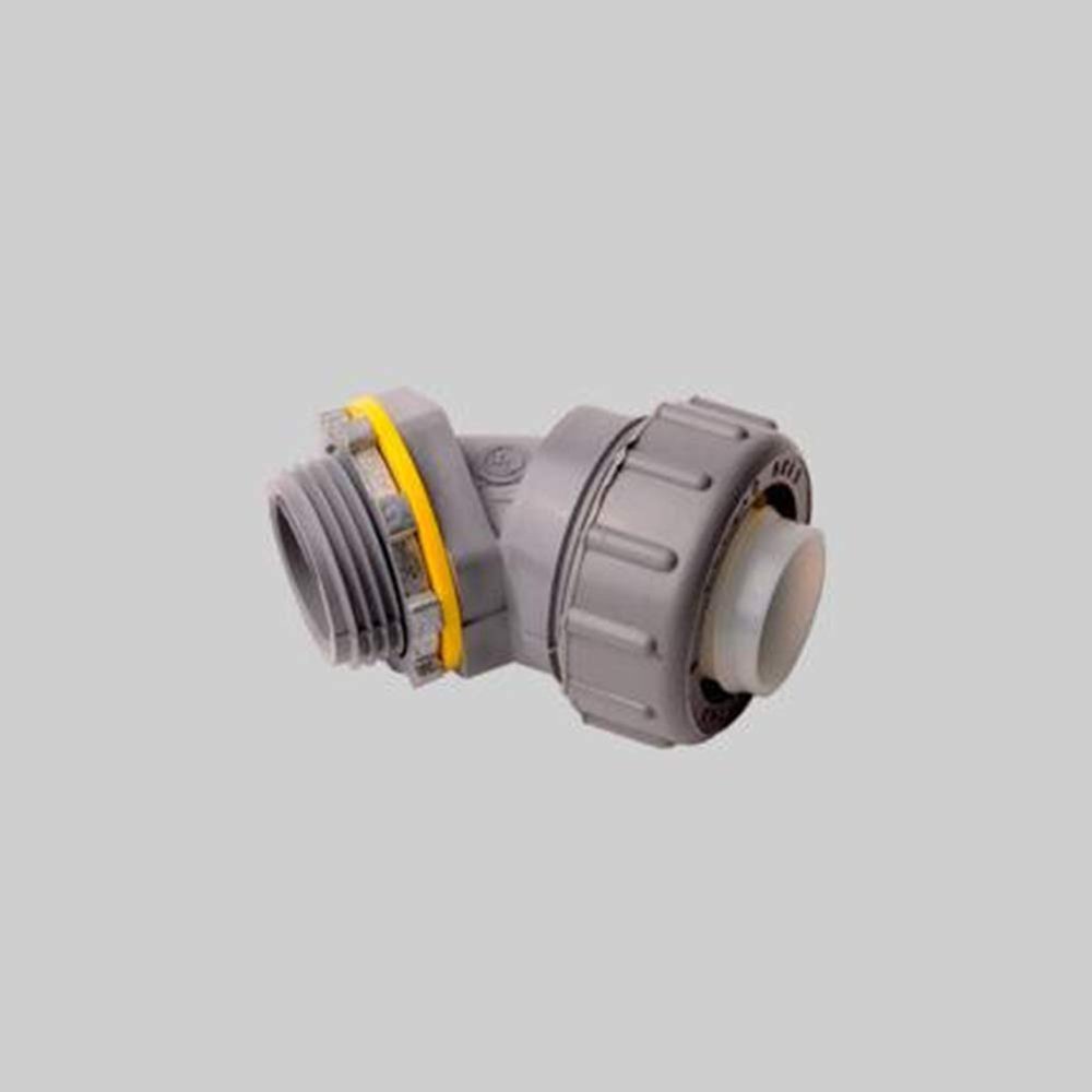 Arlington NMLT4575 UV Rated Plastic Non-Metallic Liquidtight 45 Degree Connector 3/4 Inch