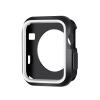 360 Full Body Sports Silicone Protective Case Cover for Apple Watch Series 3 2 1 38 42mm Accessories (Black White, 42mm) view 1