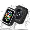 360 Full Body Sports Silicone Protective Case Cover for Apple Watch Series 3 2 1 38 42mm Accessories (Black White, 42mm) view 2