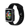 360 Full Body Sports Silicone Protective Case Cover for Apple Watch Series 3 2 1 38 42mm Accessories (Black White, 42mm) view 3