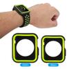 360 Full Body Sports Silicone Protective Case Cover for Apple Watch Series 3 2 1 38 42mm Accessories (Black Green, 38mm) view 4