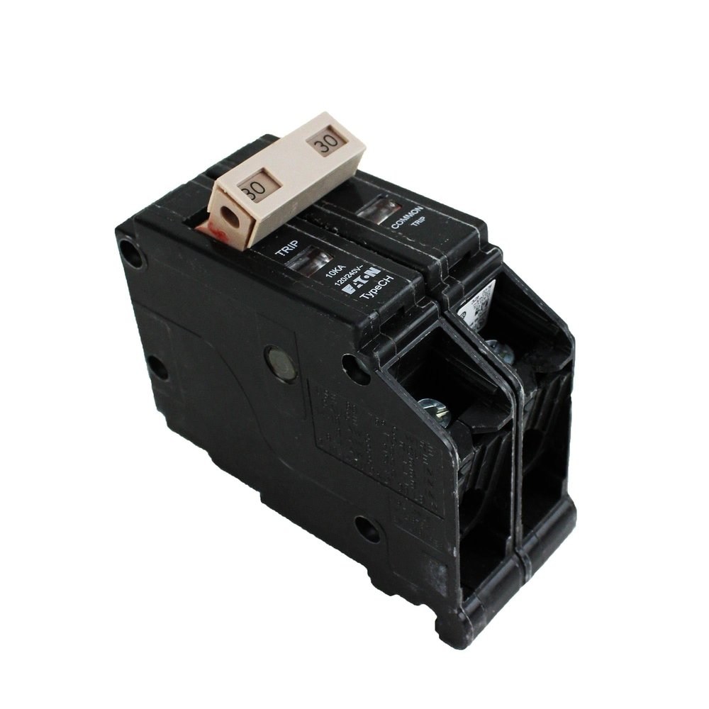 EATON CHF230 Series 30A DP CH Circ Breaker, Black