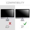 kwmobile Computer Monitor Cover Compatible with Apple iMac 27" / iMac Pro 27" - Don't Touch My Mac White/Black view 4
