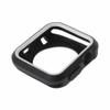 360 Full Body Sports Silicone Protective Case Cover for Apple Watch Series 3 2 1 38 42mm Accessories (Black White, 38mm) view 2