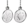 uxcell Pull Chain Silver Tone Coin Pendant 12" Lighting Ceiling Fan 2Pcs view 2