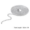 uxcell Pull Chain Extension Ceiling Fan Beaded Chain Ornaments 3' L 3mm Dia view 2
