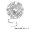 uxcell Pull Chain Extension Ceiling Fan Beaded Chain Ornaments 3' L 3mm Dia view 3