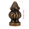 uxcell Bronze Cap Knob Lamp Shade Finial Decoration Dual Thread 1-3/8 inch High view 2