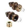 uxcell Bronze Cap Knob Lamp Shade Finial Decoration Dual Thread 1-3/8 inch High view 3