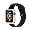 360 Full Body Sports Silicone Protective Case Cover for Apple Watch Series 3 2 1 38 42mm Accessories (White Pink, 42mm) view 3