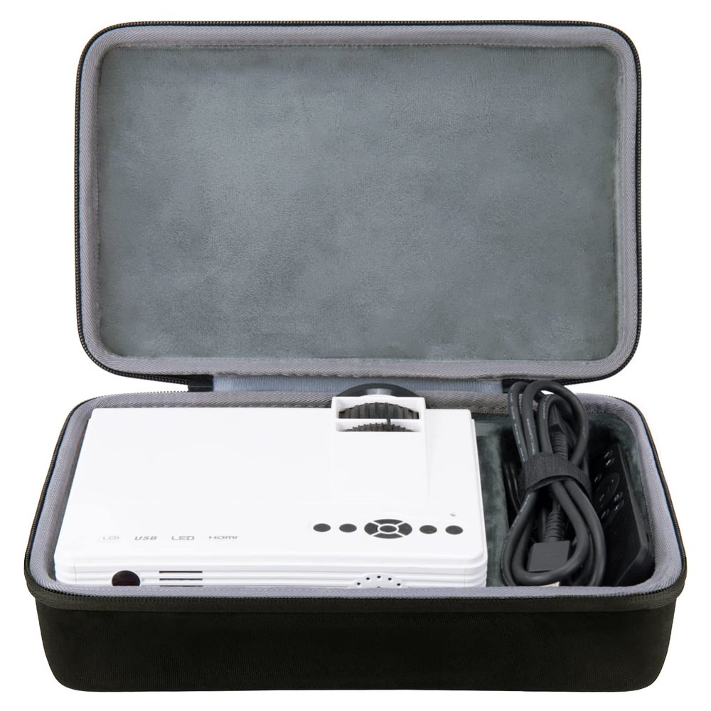 co2CREA Hard Case Replacement for AuKing Projector 2025 Upgraded Mini Projector 7500 lumens Multimedia Home Theater Video Projector