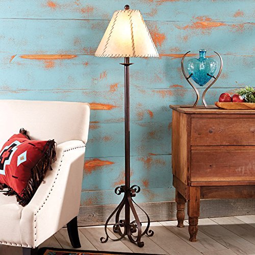 BLACK FOREST DECOR Scroll Floor Lamp, Accent Lighting 15 1/2"Dia.x58 3/4"H