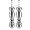 uxcell 2pcs Nickel Lighting Pendant, Pull Chain Extension with 12 Inch Long Pull Chain for Table Lamp view 2