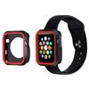360 Full Body Protective Sports Silicone Case Cover for Apple Watch Series 3 2 1 38 42mm Accessories (Black Red, 42mm) view 3