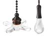 uxcell Glass Clear Fan Bulb Pendant with 6 inch Bronze Pull Chain Extension Lighting Ceiling Fan Decorative 1 Set view 4