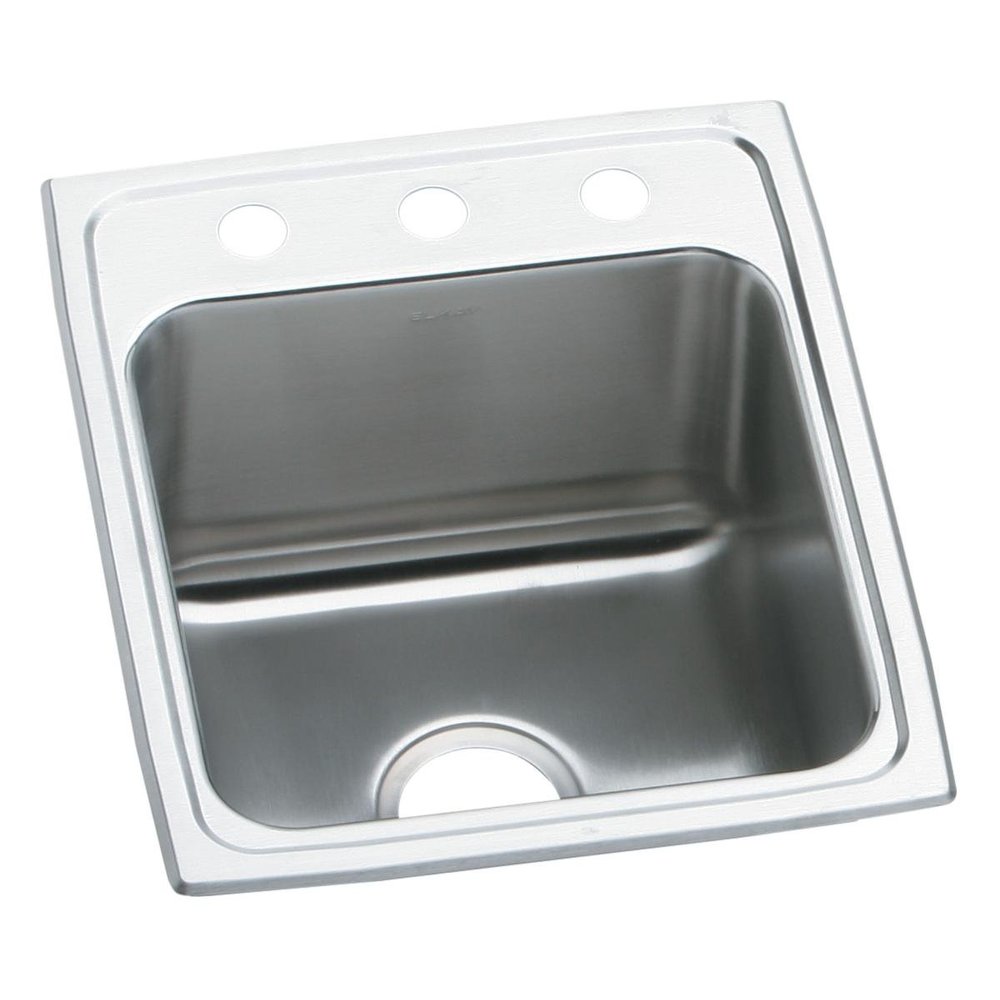 Elkay Lustertone Classic LRAD1522653 Single Bowl Drop-In Stainless Steel ADA Sink