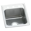 Elkay Lustertone Classic LRAD1522653 Single Bowl Drop-In Stainless Steel ADA Sink view 1