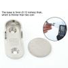 uxcell Zinc Alloy Clothes Closet Rod Pole Socket Bracket Flange Support Hanger Holder 2pcs Silver Tone view 3