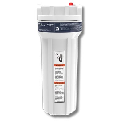 Whirlpool Under Sink Water Filtration System WHKF-DUF | Push-in Quick Connect, 1 Carbon Filter & Installation Kit Included | Reduces Chlorine Taste & Odor, Sediment